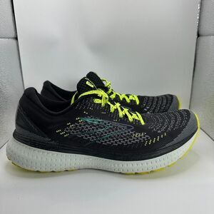 Brooks Glycerin 19 Shoes Mens Size 10 Black Yellow Running Cushioned Trainer
